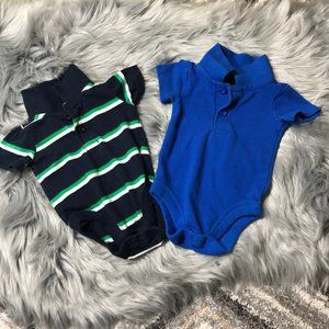 Garanimals Newborn boy polo bodysuits set